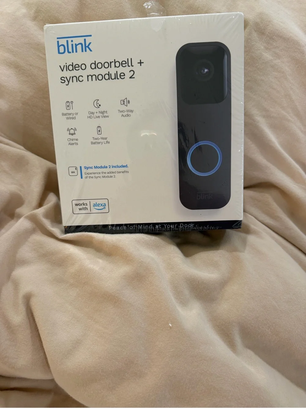 Blink Video Doorbell + Sync Module 2 - Black - Picture 3 of 4